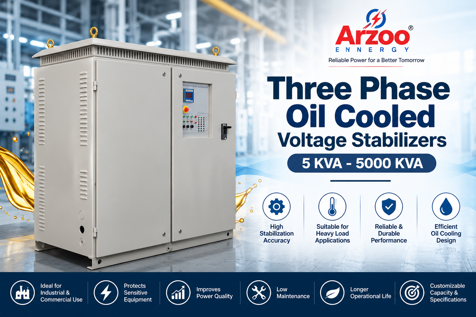 Three Phase Oil Cooled Stabilizers